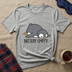 Empty Battery Penguin T-Shirt