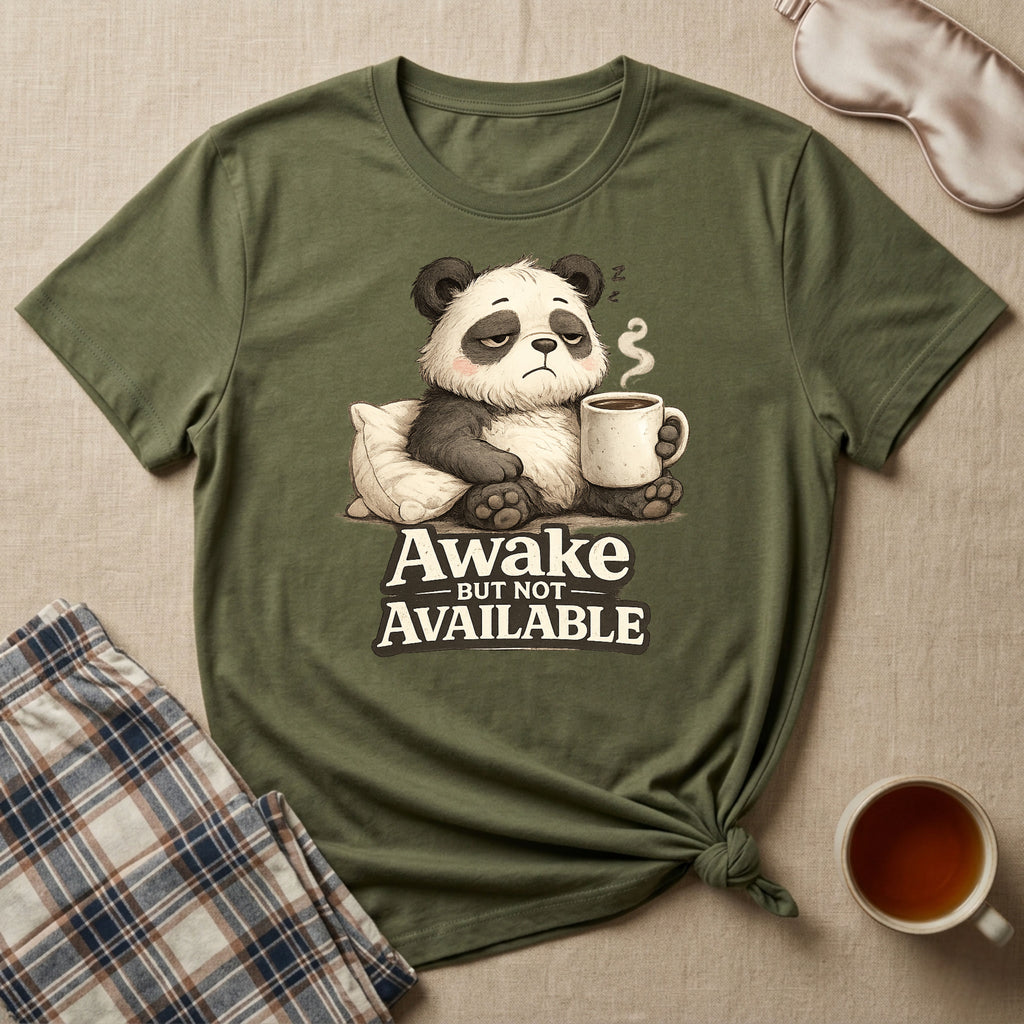 Awake But Not Available Panda T-Shirt