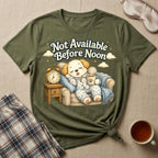 Not Available Before Noon Puppy T-Shirt