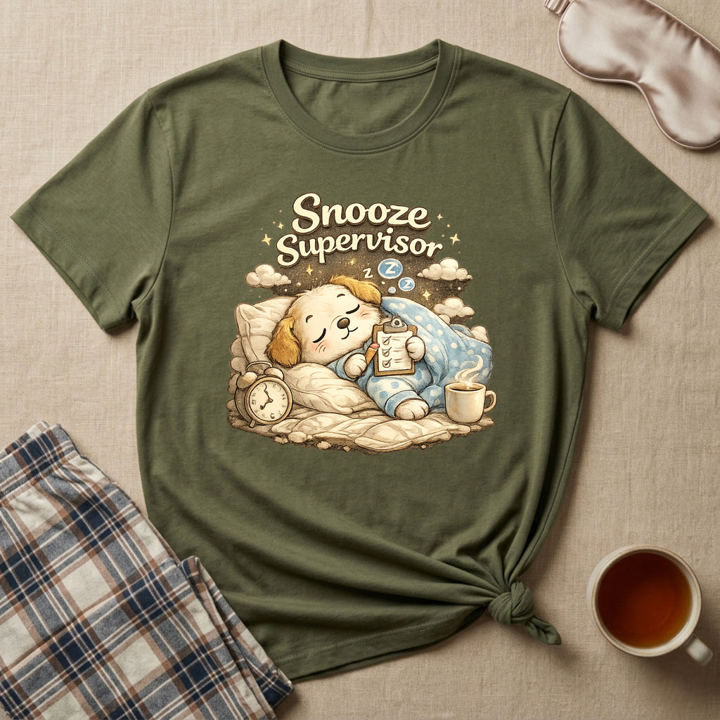 Snooze Supervisor Puppy T-Shirt