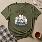My Bed Is My Happy Place Sleepy Panda T-Shirt
