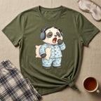 Sleepy Earphones Panda T-Shirt