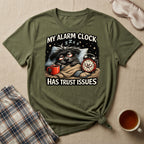My Alarm Clock Has Trust Issues Puppy T-Shirt