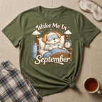 Wake Me In September Puppy T-Shirt