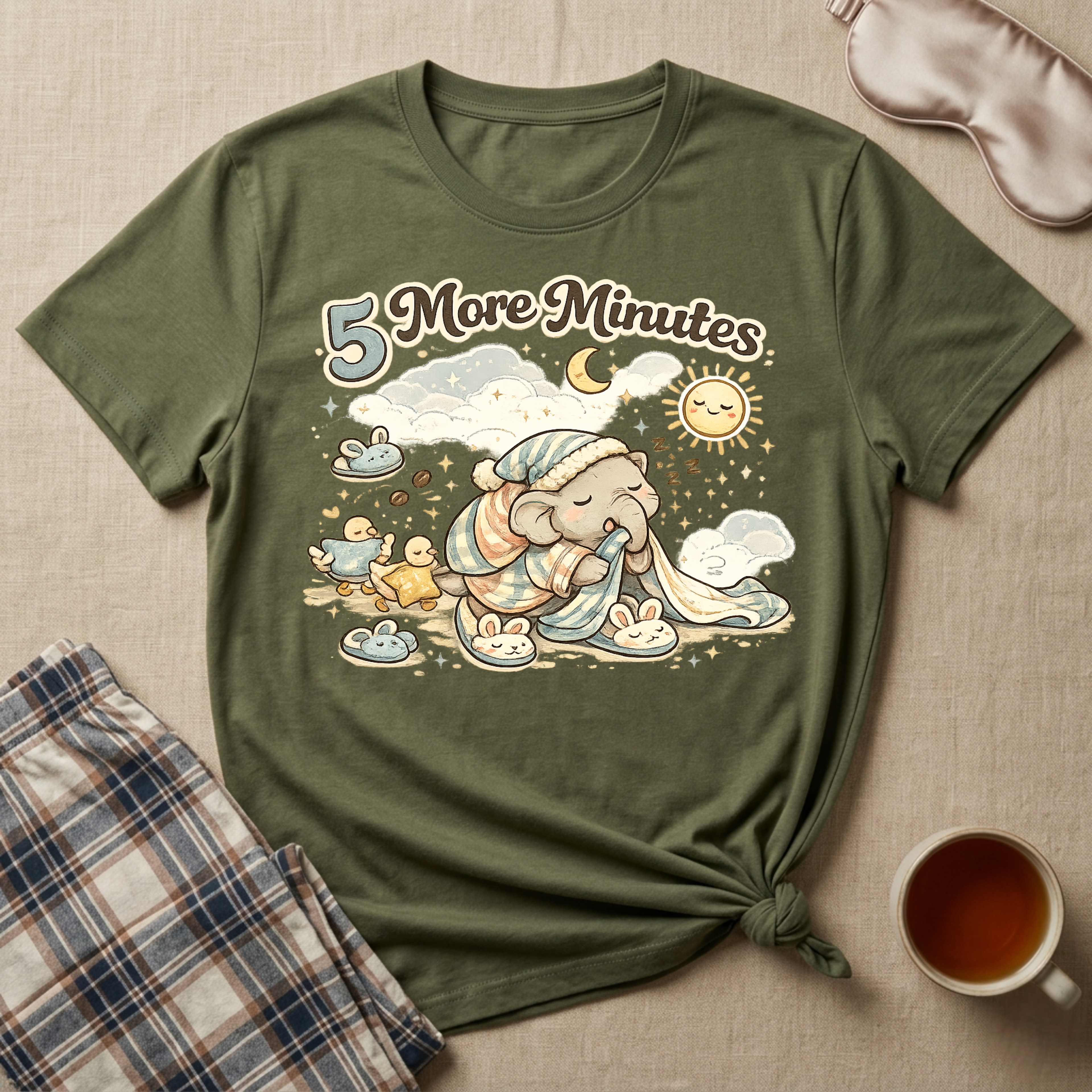 5 More Minutes Elephant T-Shirt