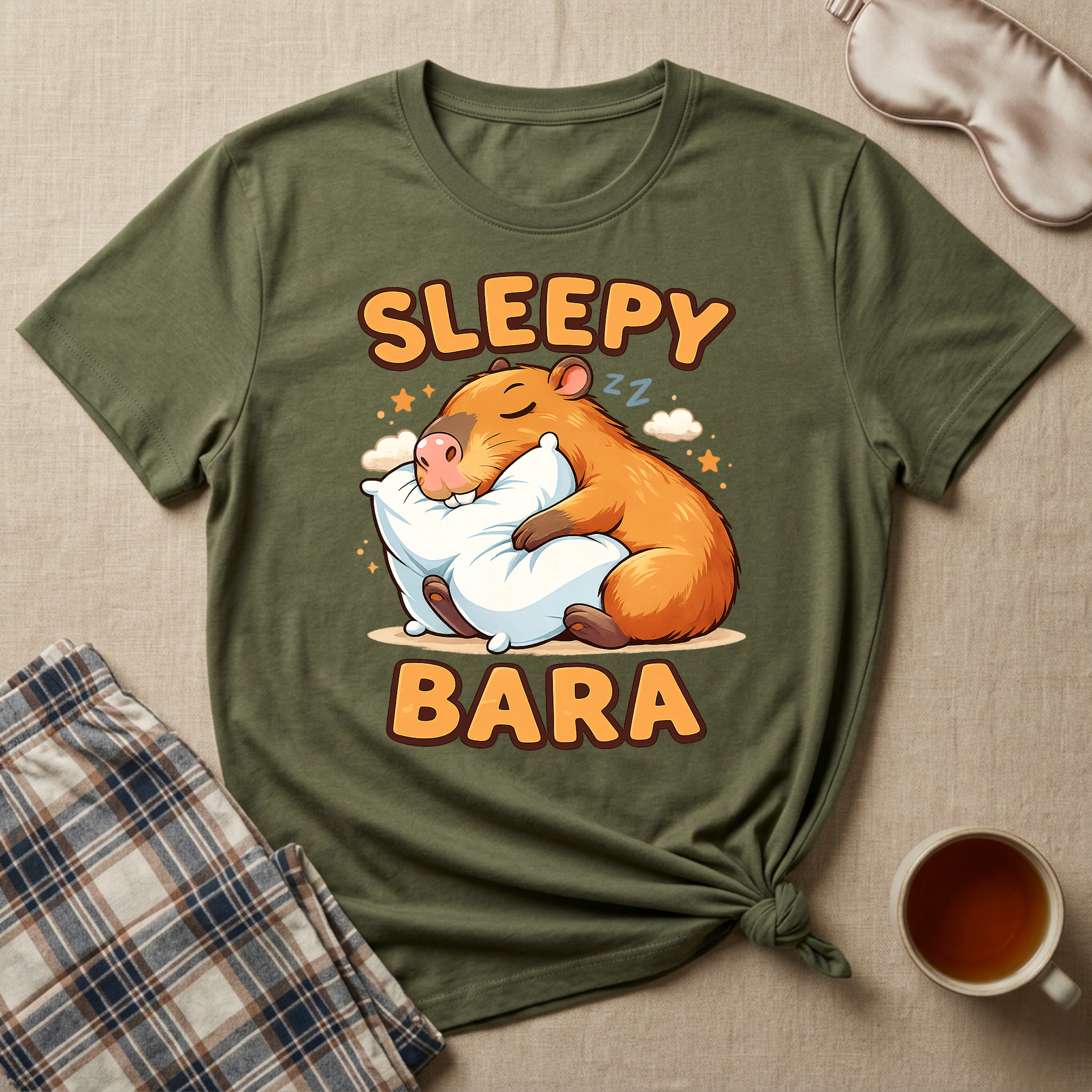 Sleepybara Pillow T-Shirt