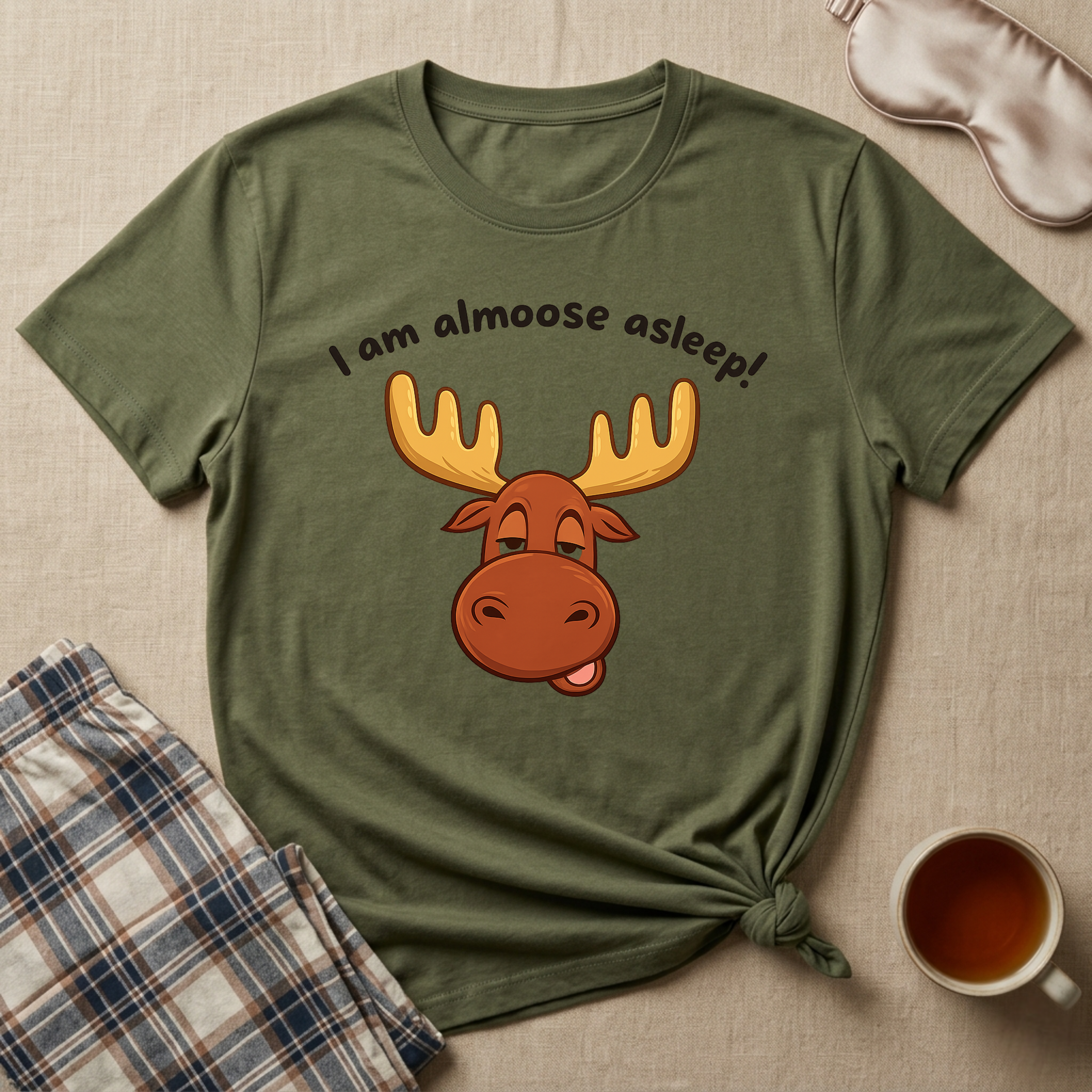 Almoose Asleep T-Shirt