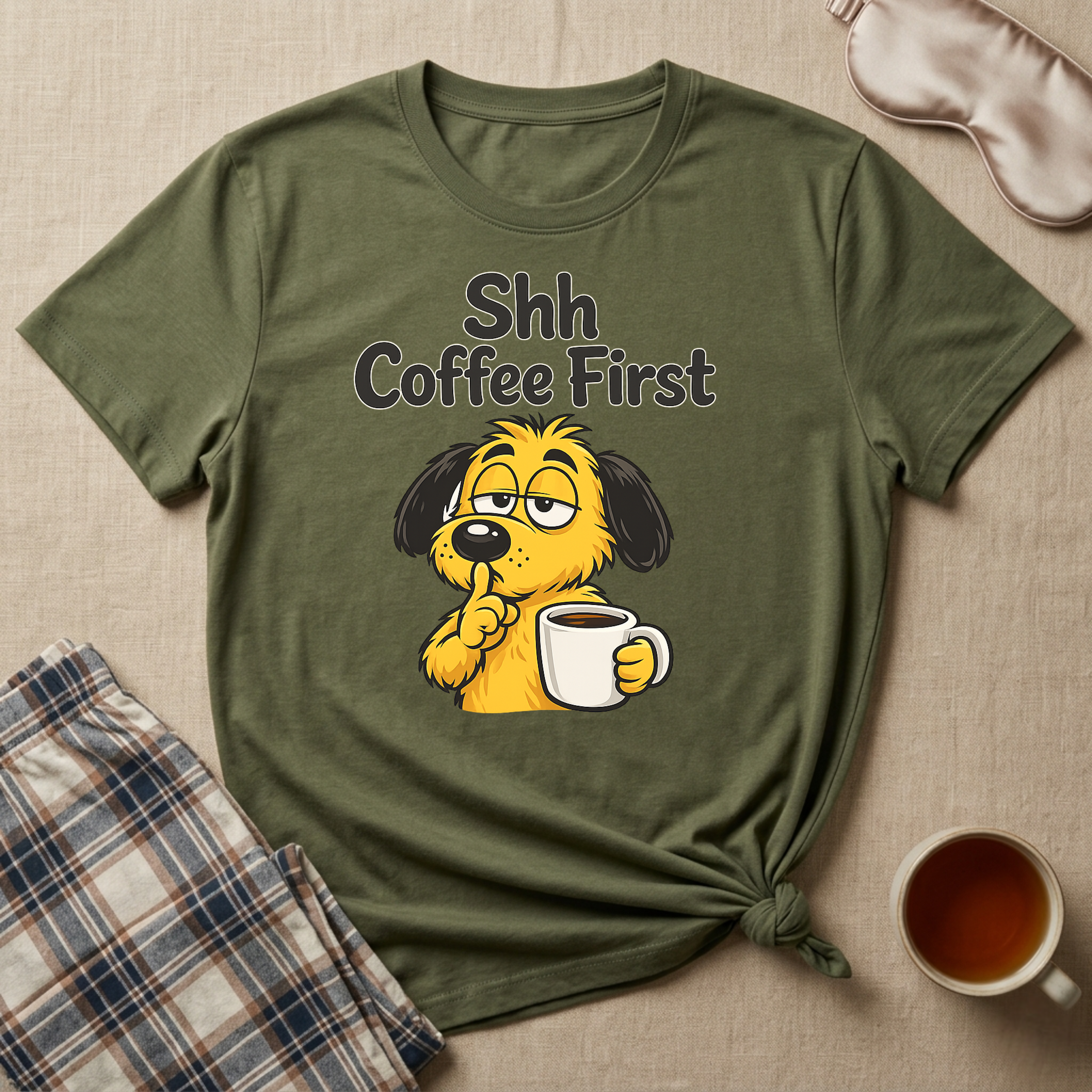 Shh Coffee First T-Shirt