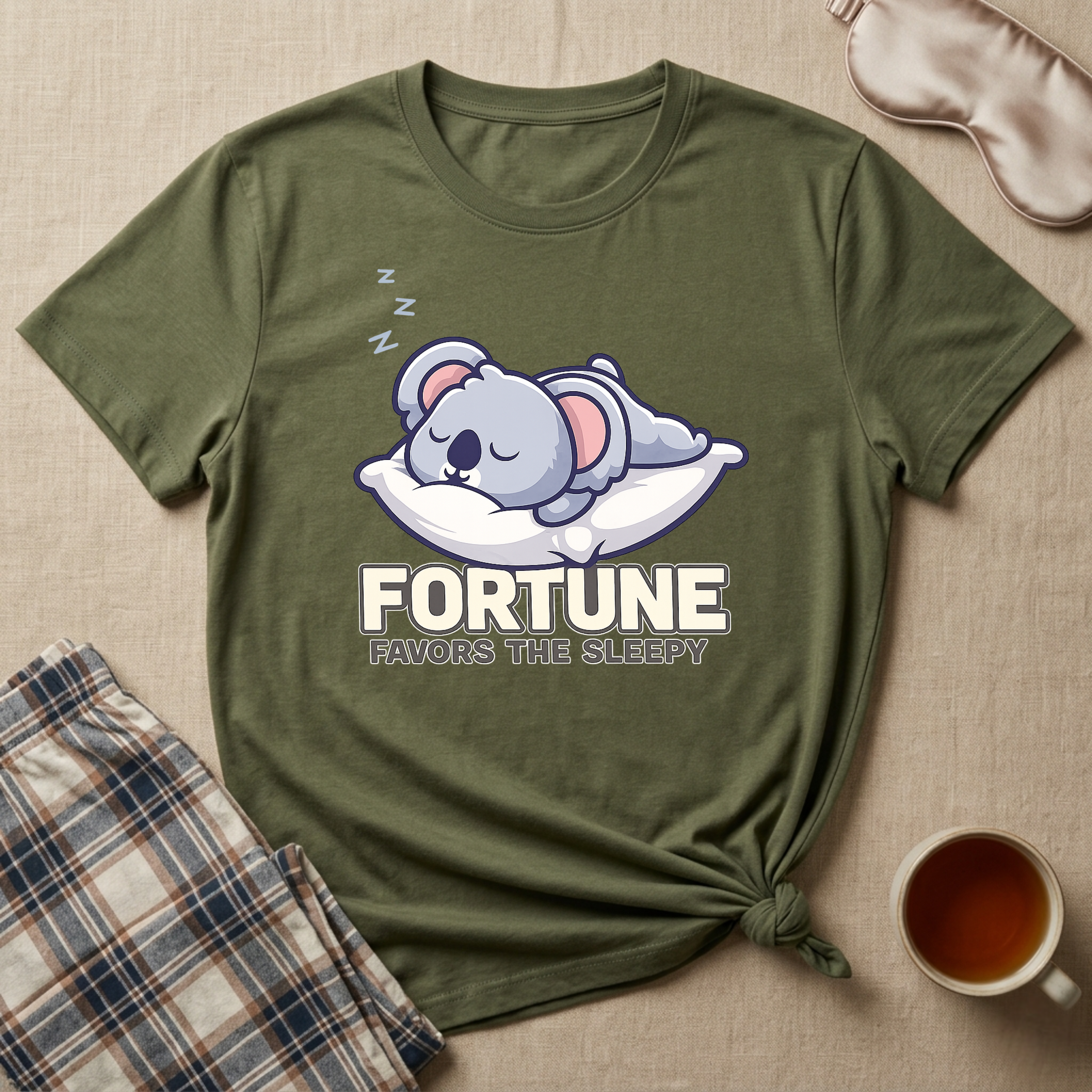 Fortune Favors The Sleepy T-Shirt