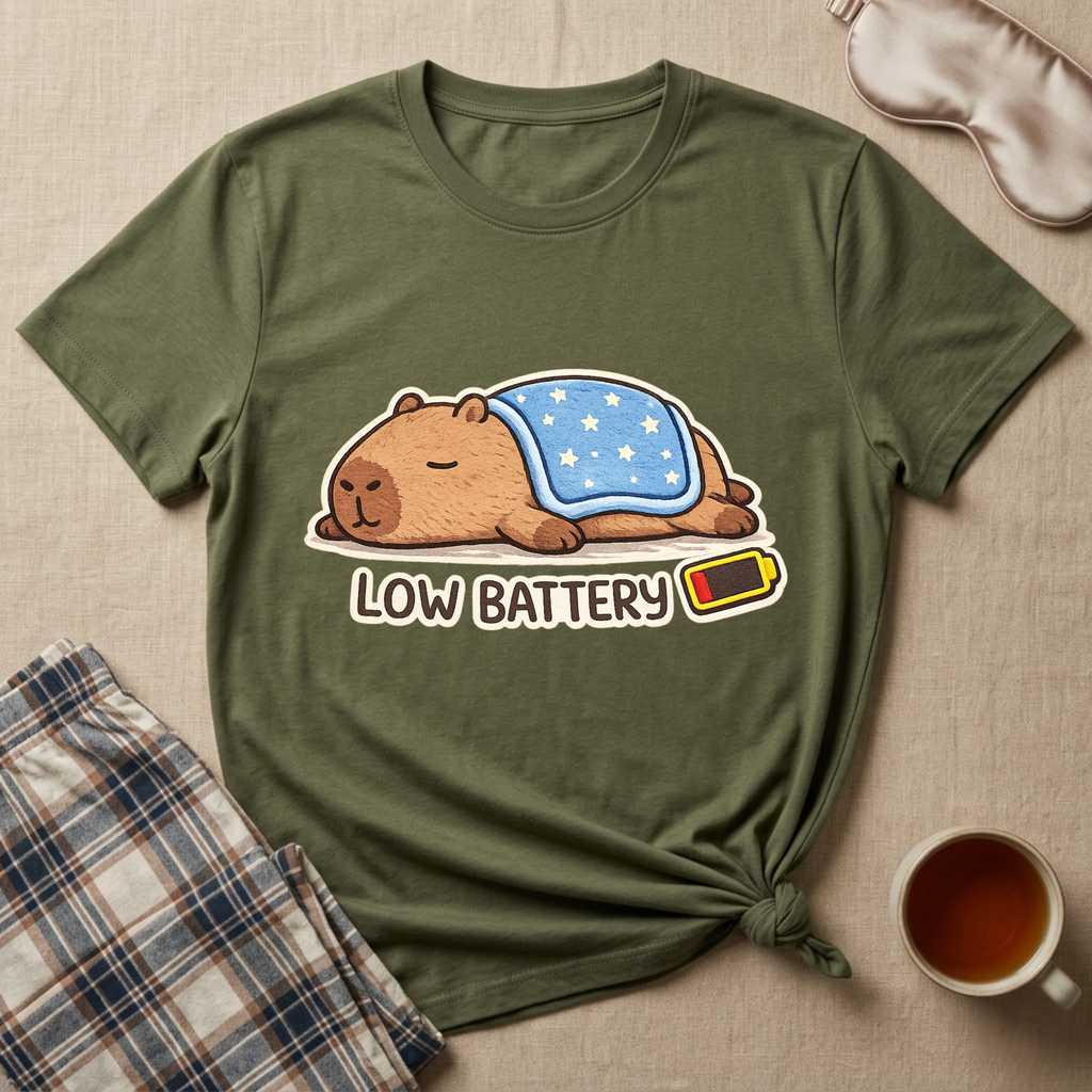 Low Battery Otter T-Shirt