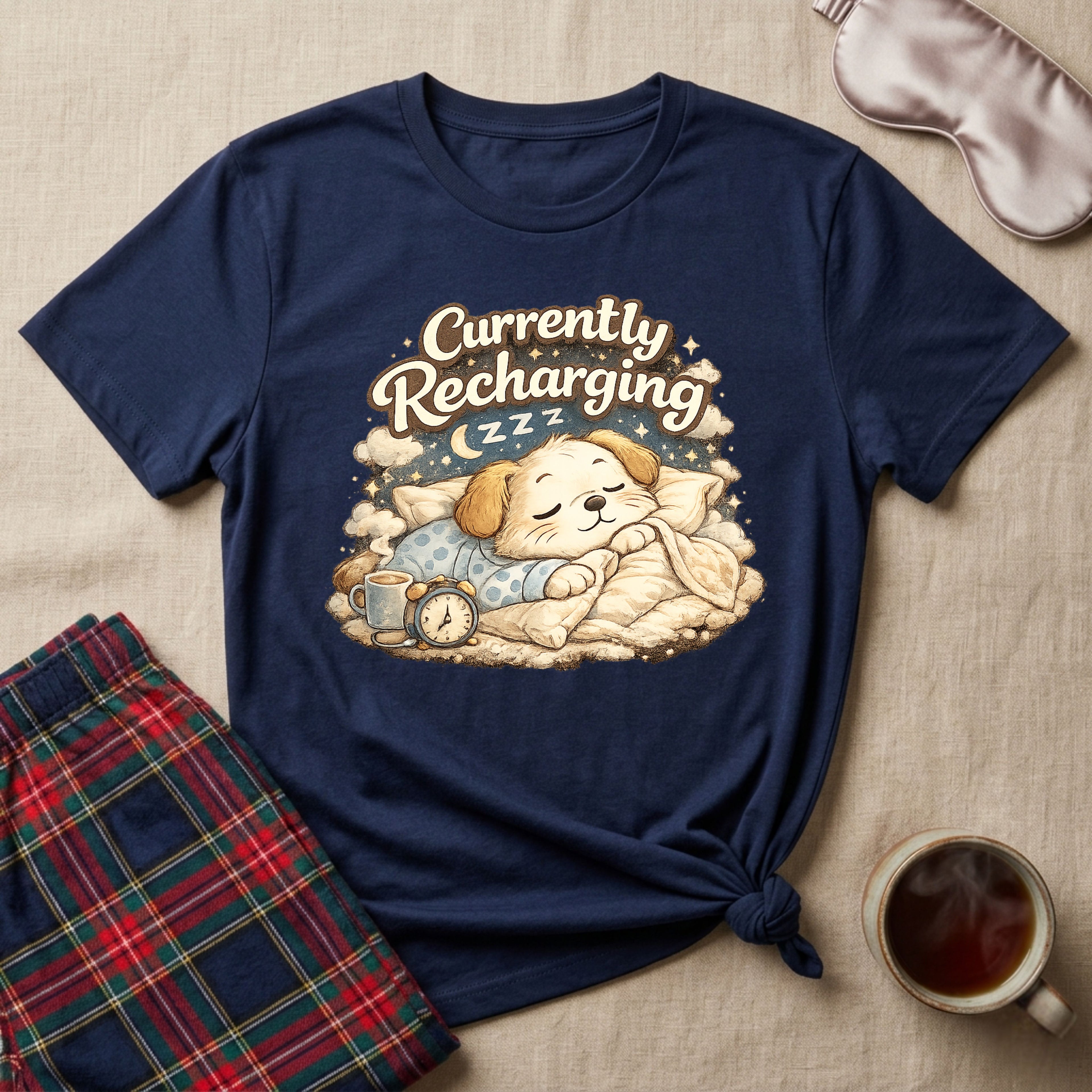 Currently Recharging Puppy T-Shirt