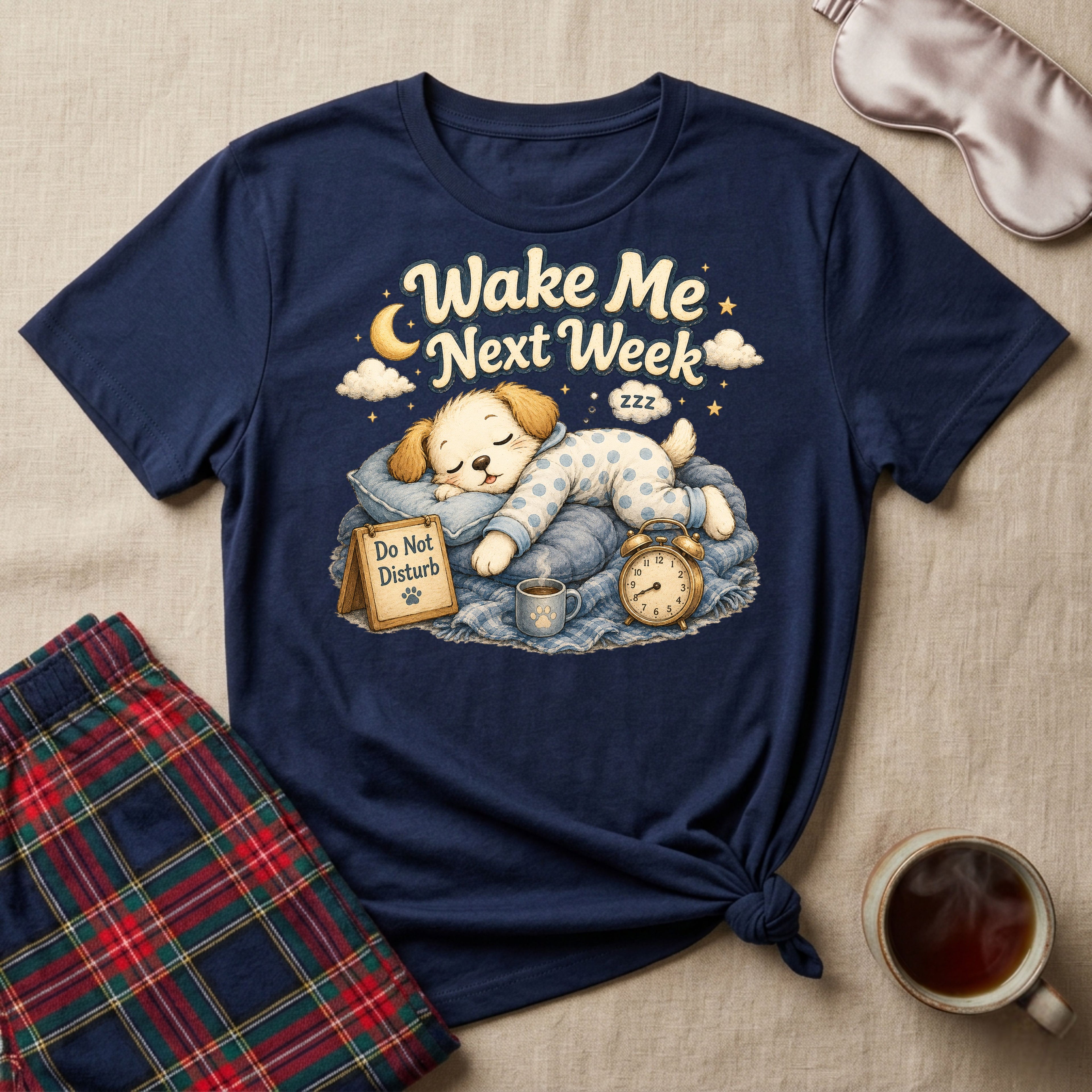 Wake Me Next Week Puppy T-Shirt