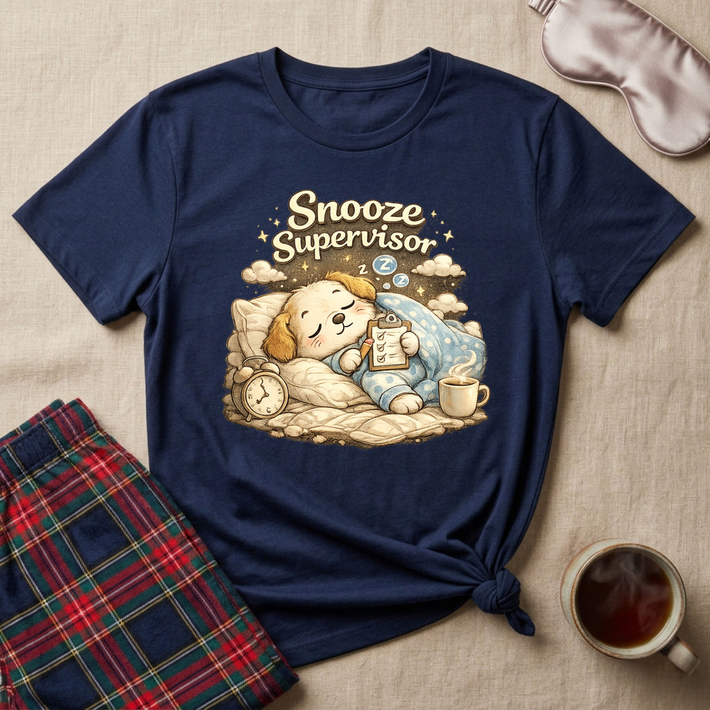 Snooze Supervisor Puppy T-Shirt