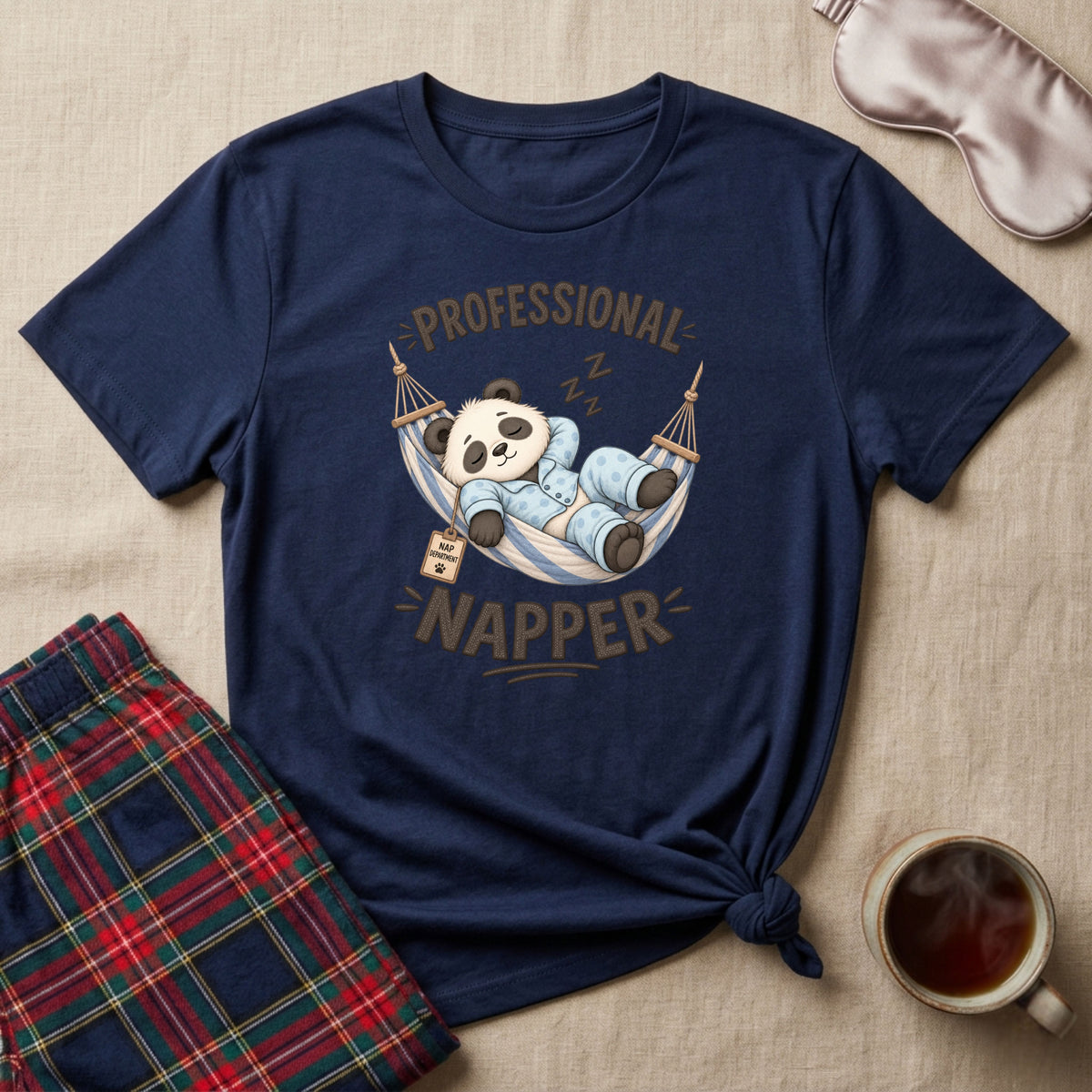 Professional Napper Sleepy Panda T-Shirt