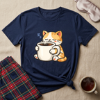 Coffee Mug Cat T-Shirt