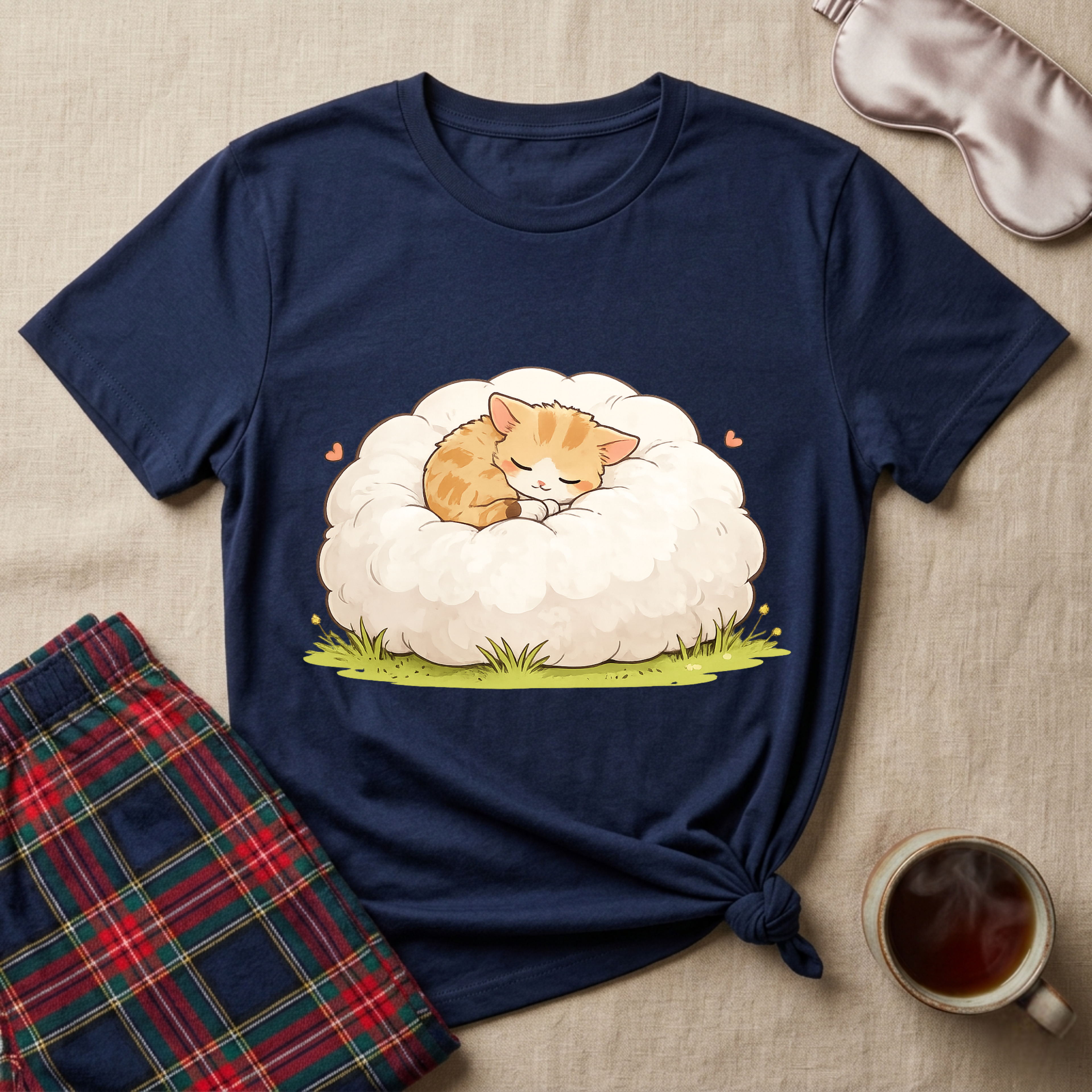 Sleepy Cloud Kitty T-Shirt