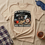 My Alarm Clock Has Trust Issues Puppy T-Shirt