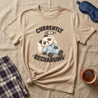 Currently Recharging Sleepy Panda T-Shirt