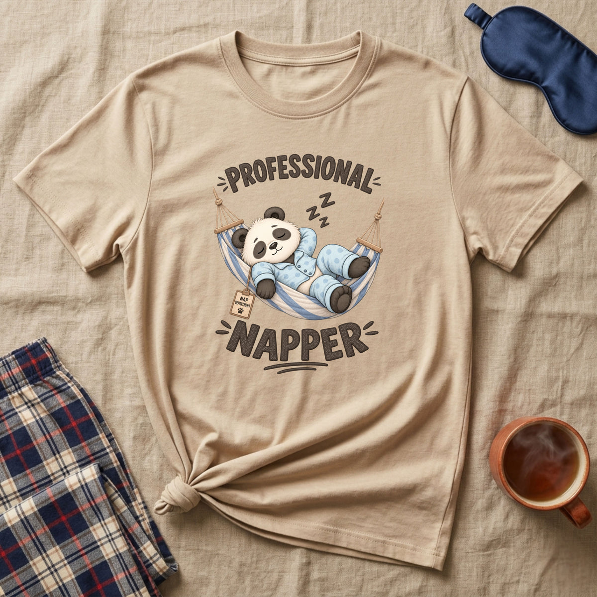 Professional Napper Sleepy Panda T-Shirt