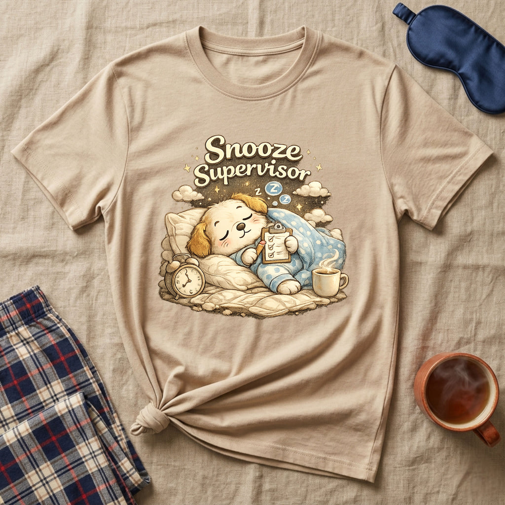 Snooze Supervisor Puppy T-Shirt