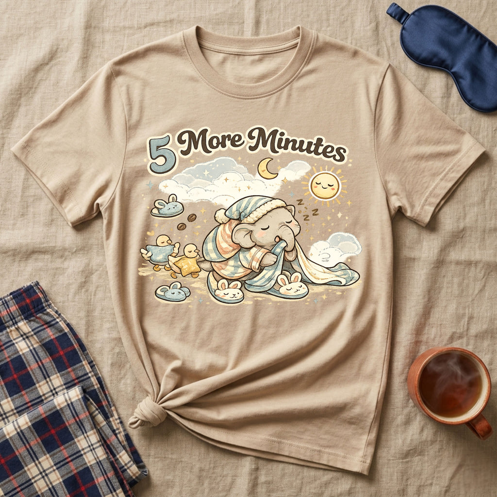 5 More Minutes Elephant T-Shirt
