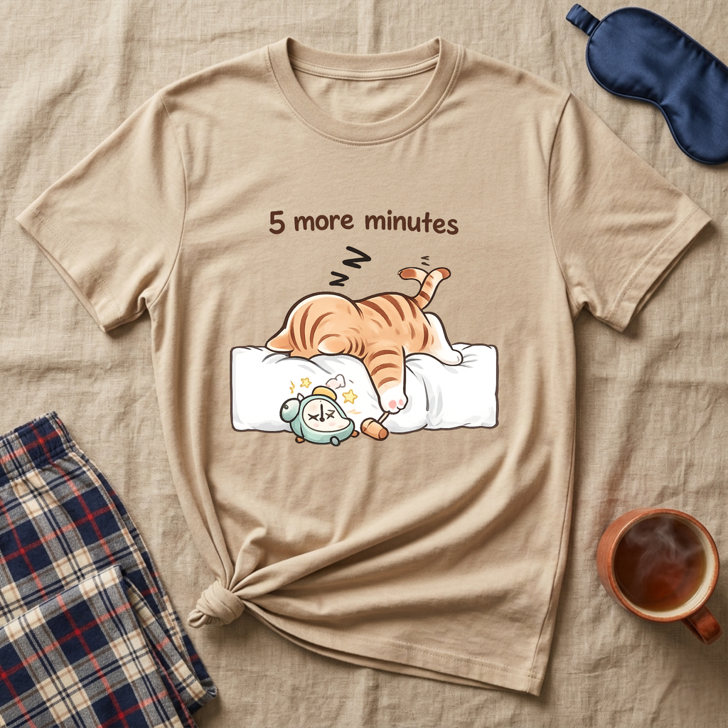 5 More Minutes Sleepy T-Shirt