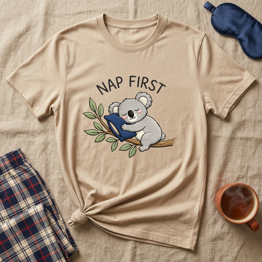 Nap First Koala T-Shirt