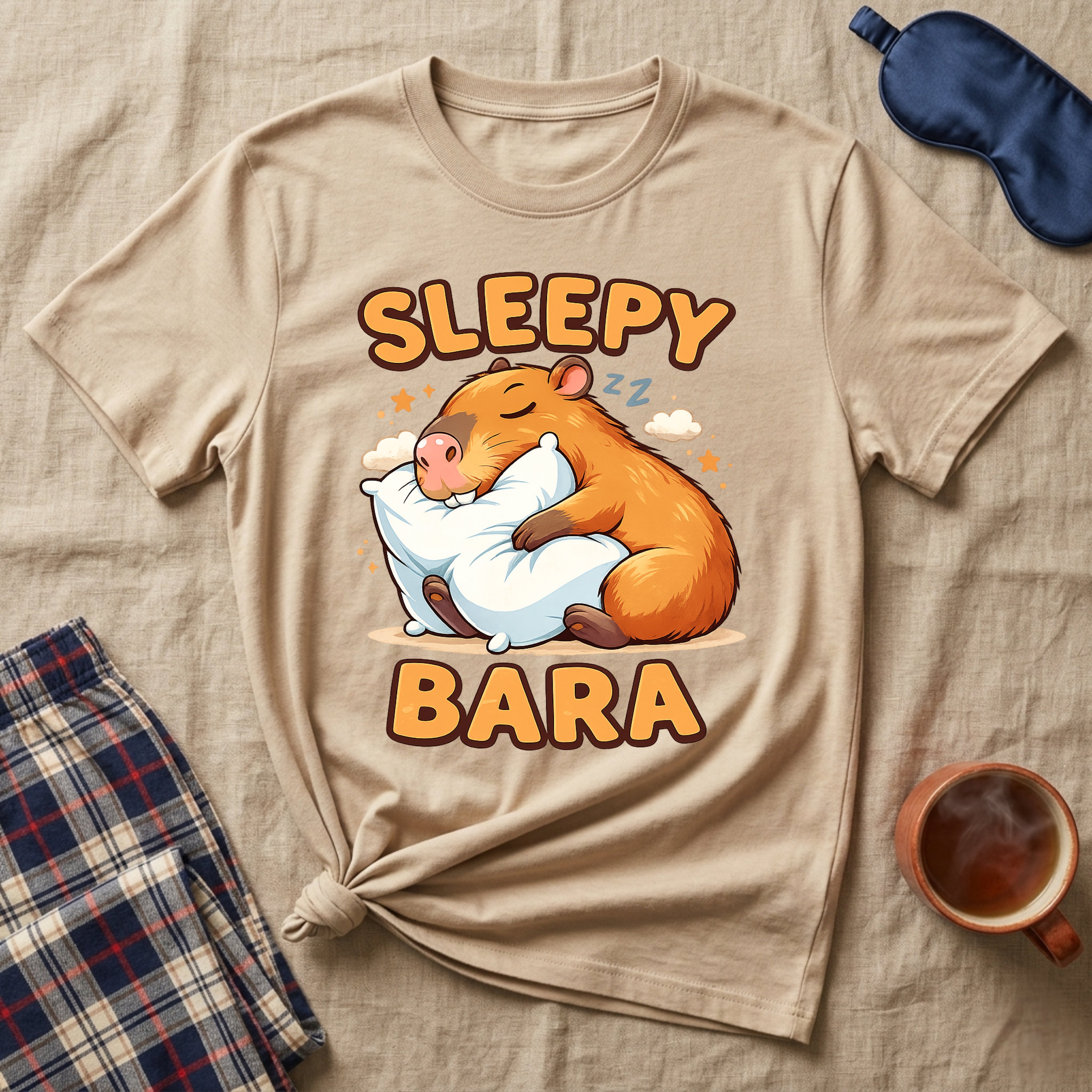 Sleepybara Pillow T-Shirt