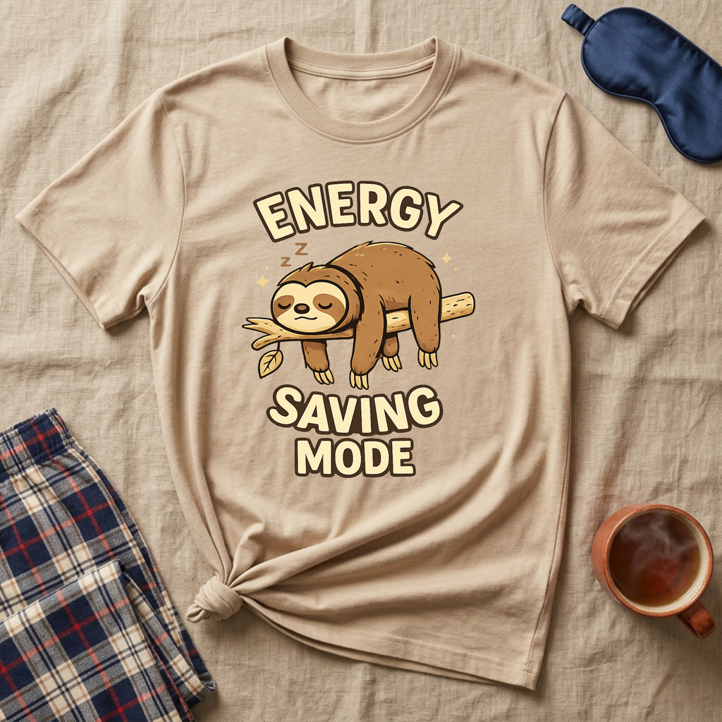 Energy Saving Sloth T-Shirt