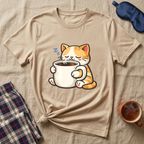Coffee Mug Cat T-Shirt