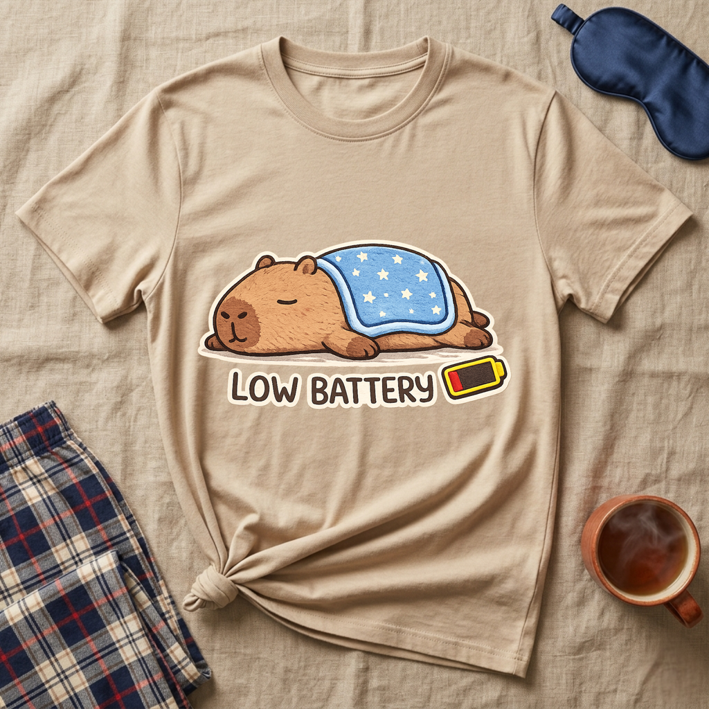 Low Battery Otter T-Shirt