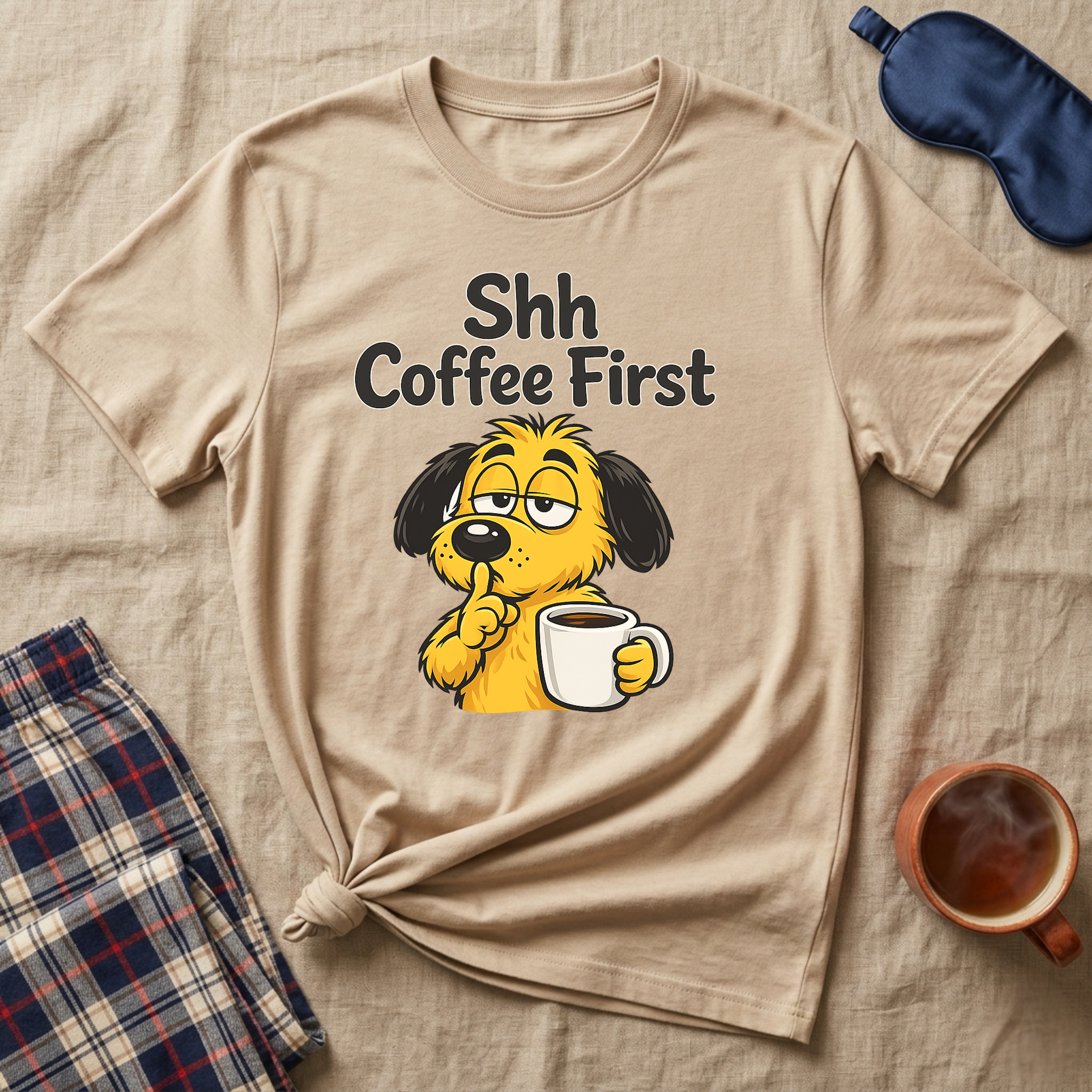 Shh Coffee First T-Shirt