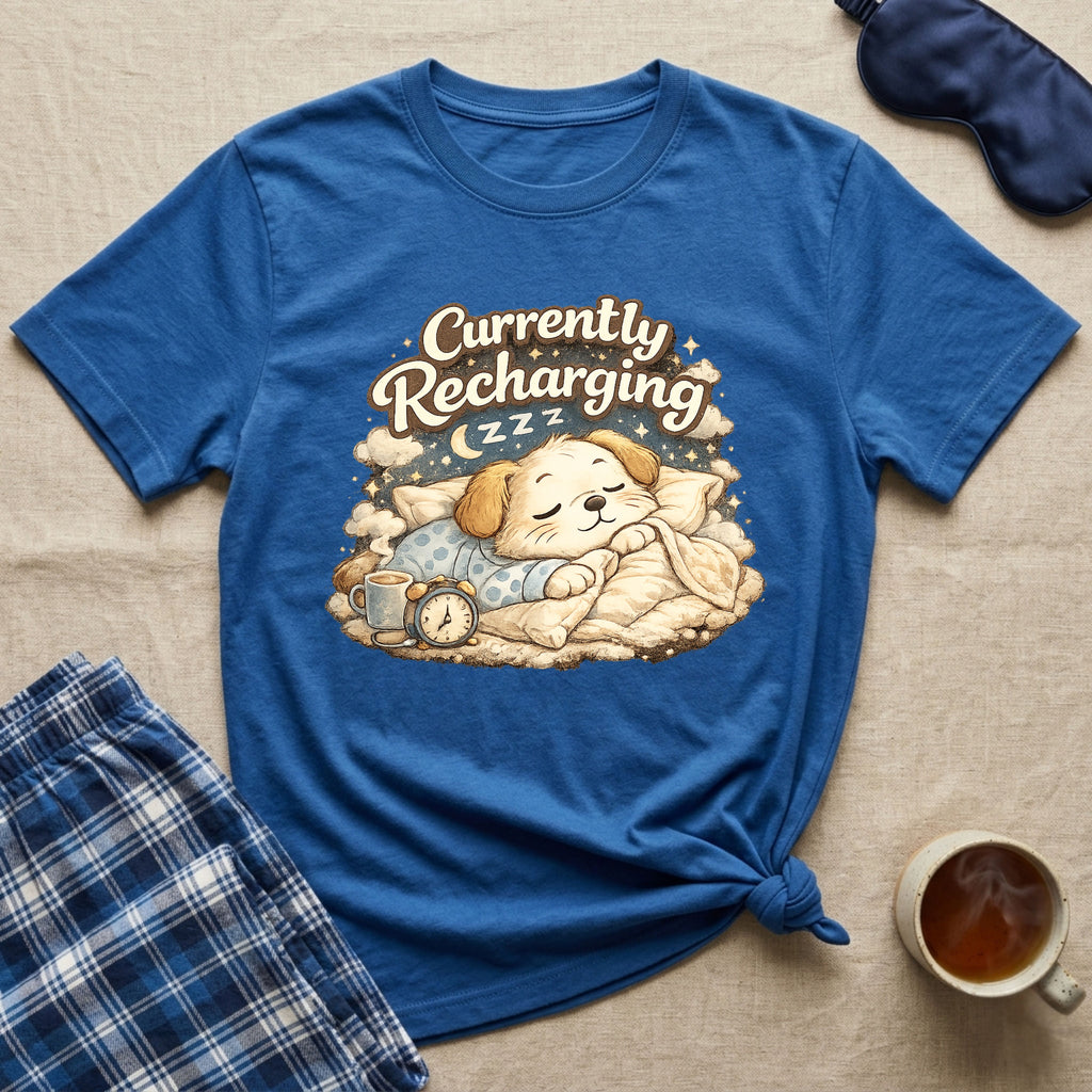 Currently Recharging Puppy T-Shirt