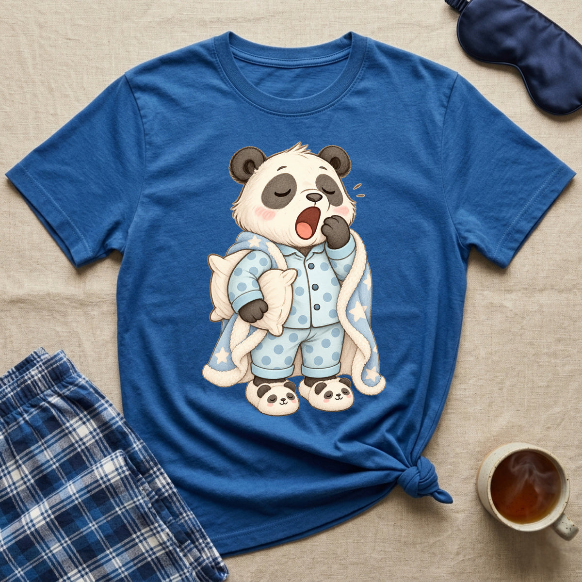 Sleepy Blanket Panda T-Shirt