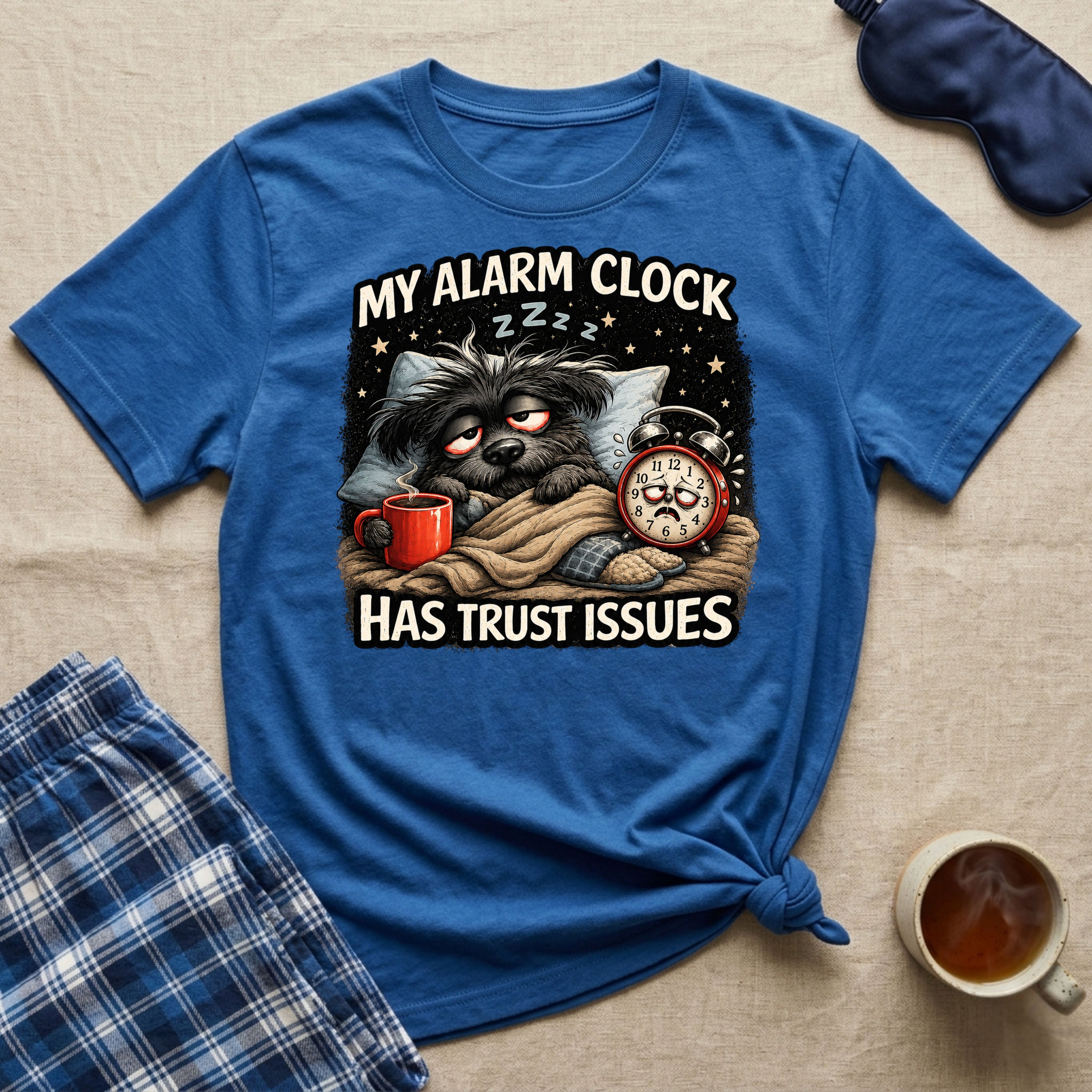 My Alarm Clock Has Trust Issues Puppy T-Shirt