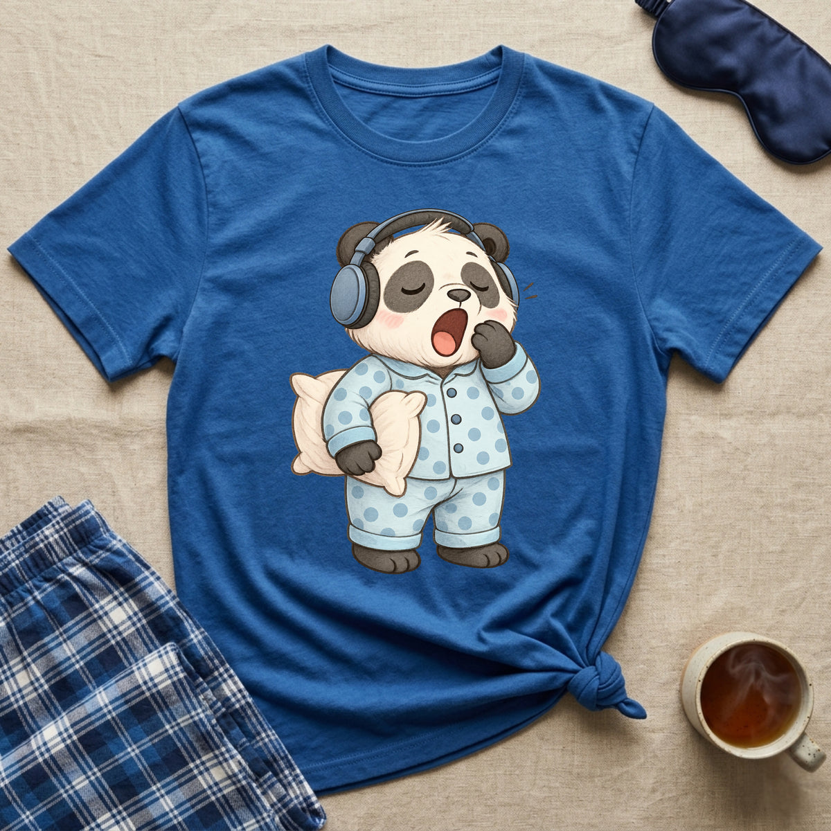 Sleepy Earphones Panda T-Shirt