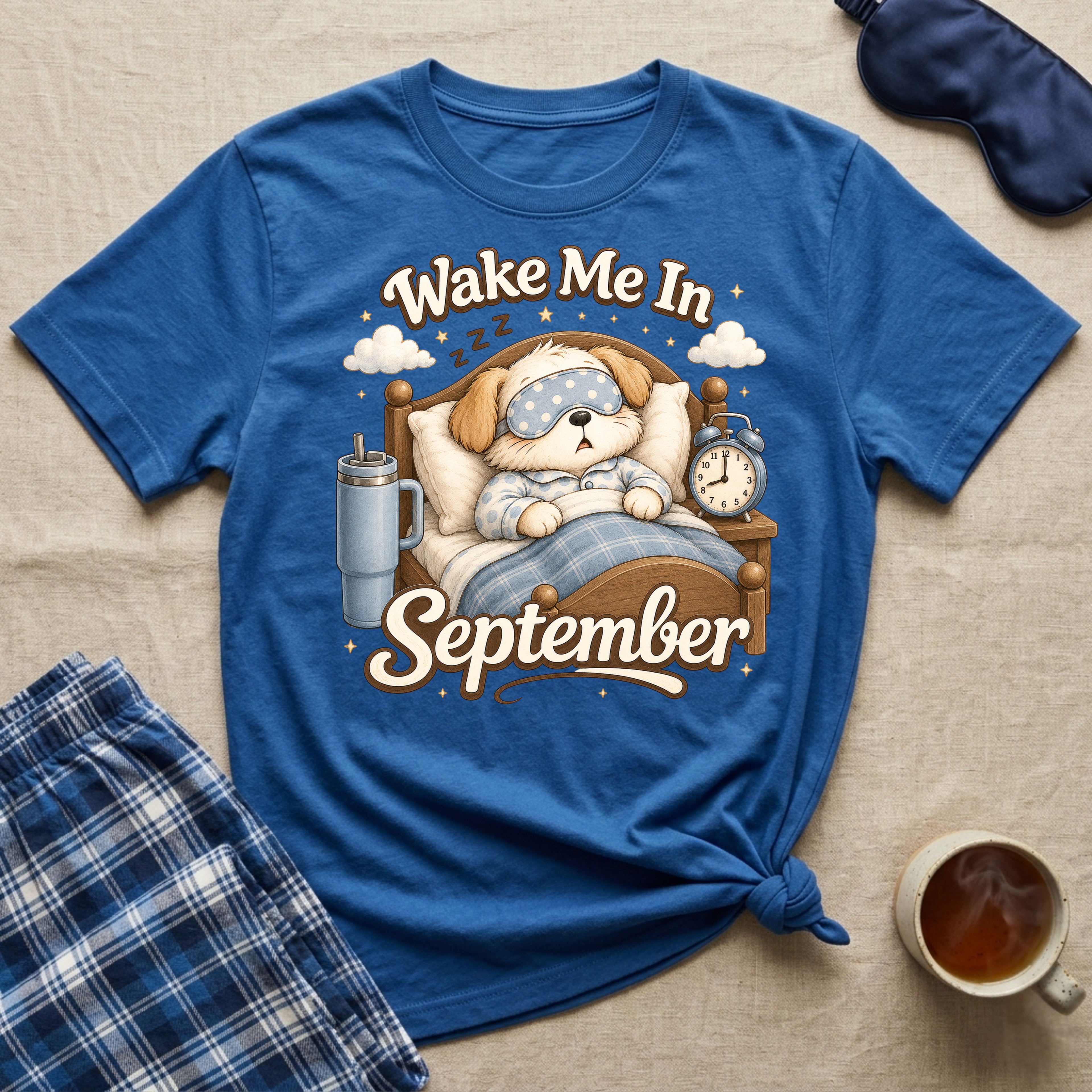 Wake Me In September Puppy T-Shirt