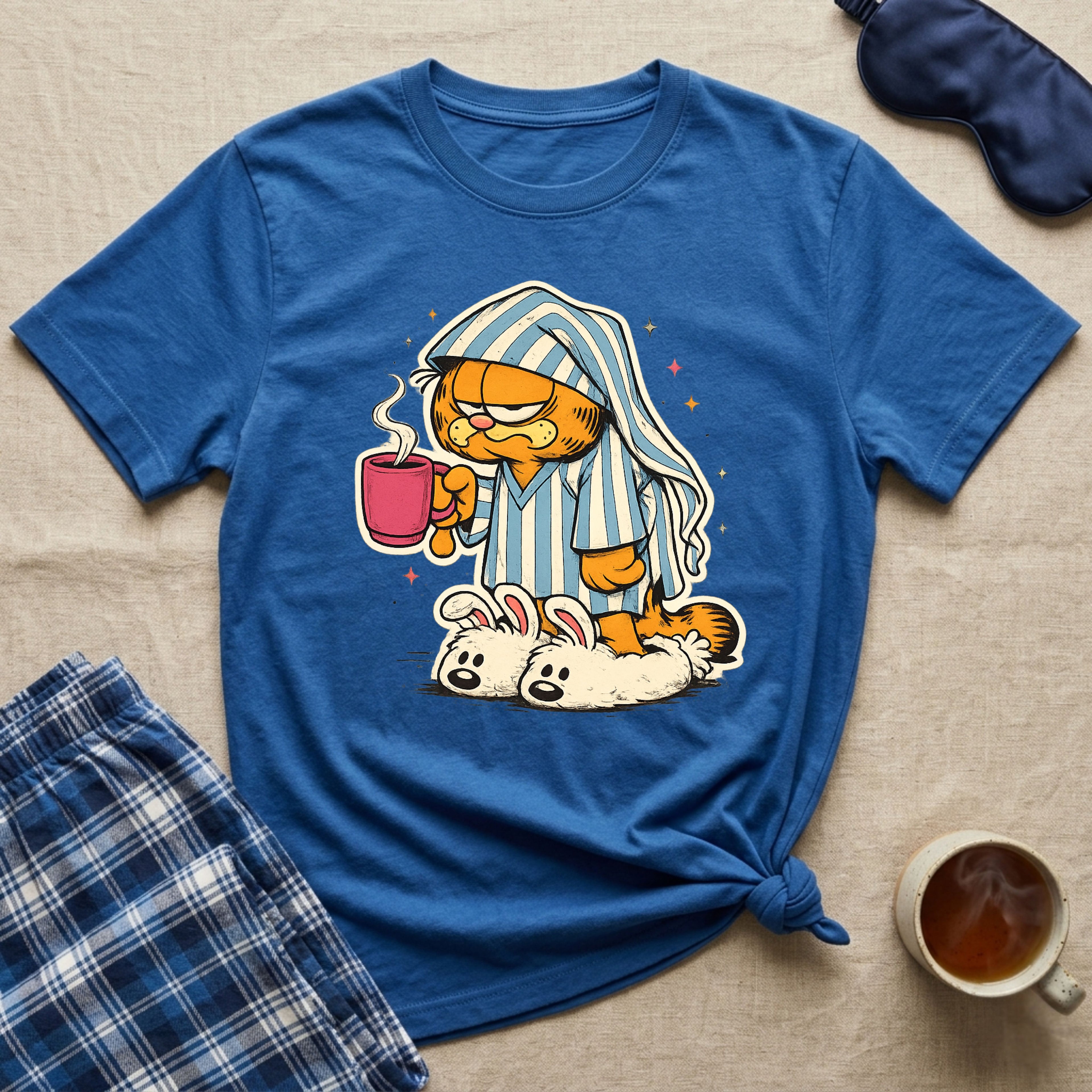 Lazy Coffee Cat T-Shirt