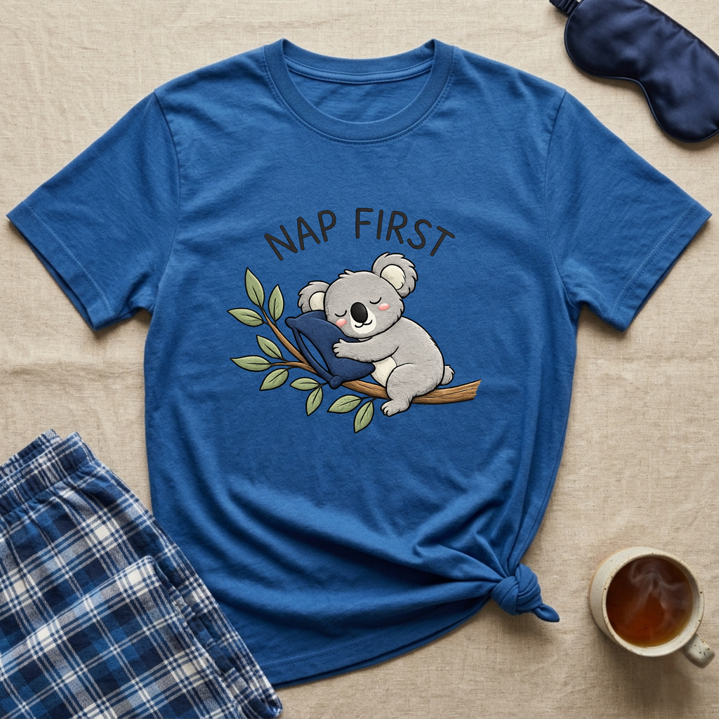 Nap First Koala T-Shirt