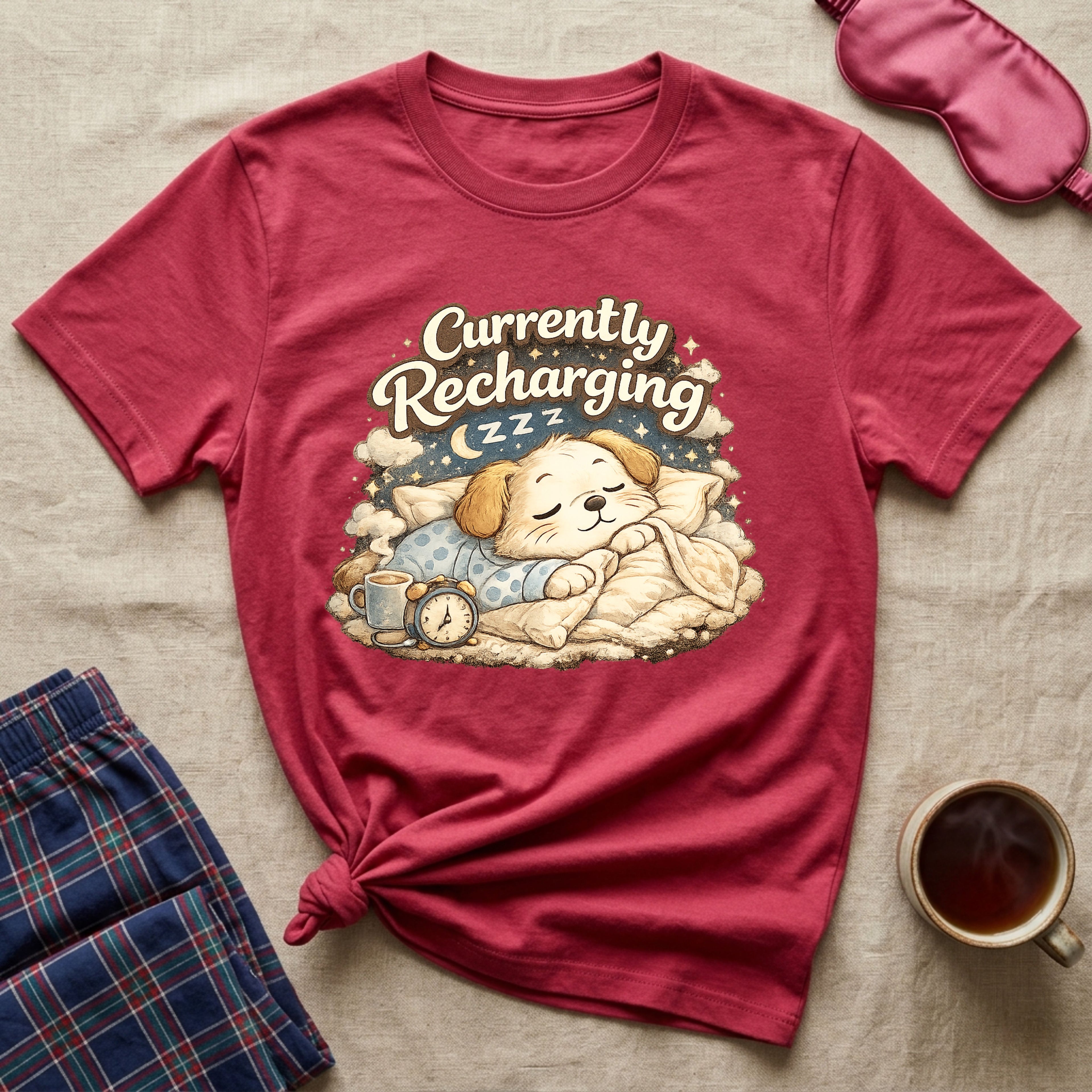 Currently Recharging Puppy T-Shirt