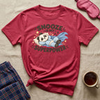 Snooze Is My Superpower Sleepy Panda T-Shirt