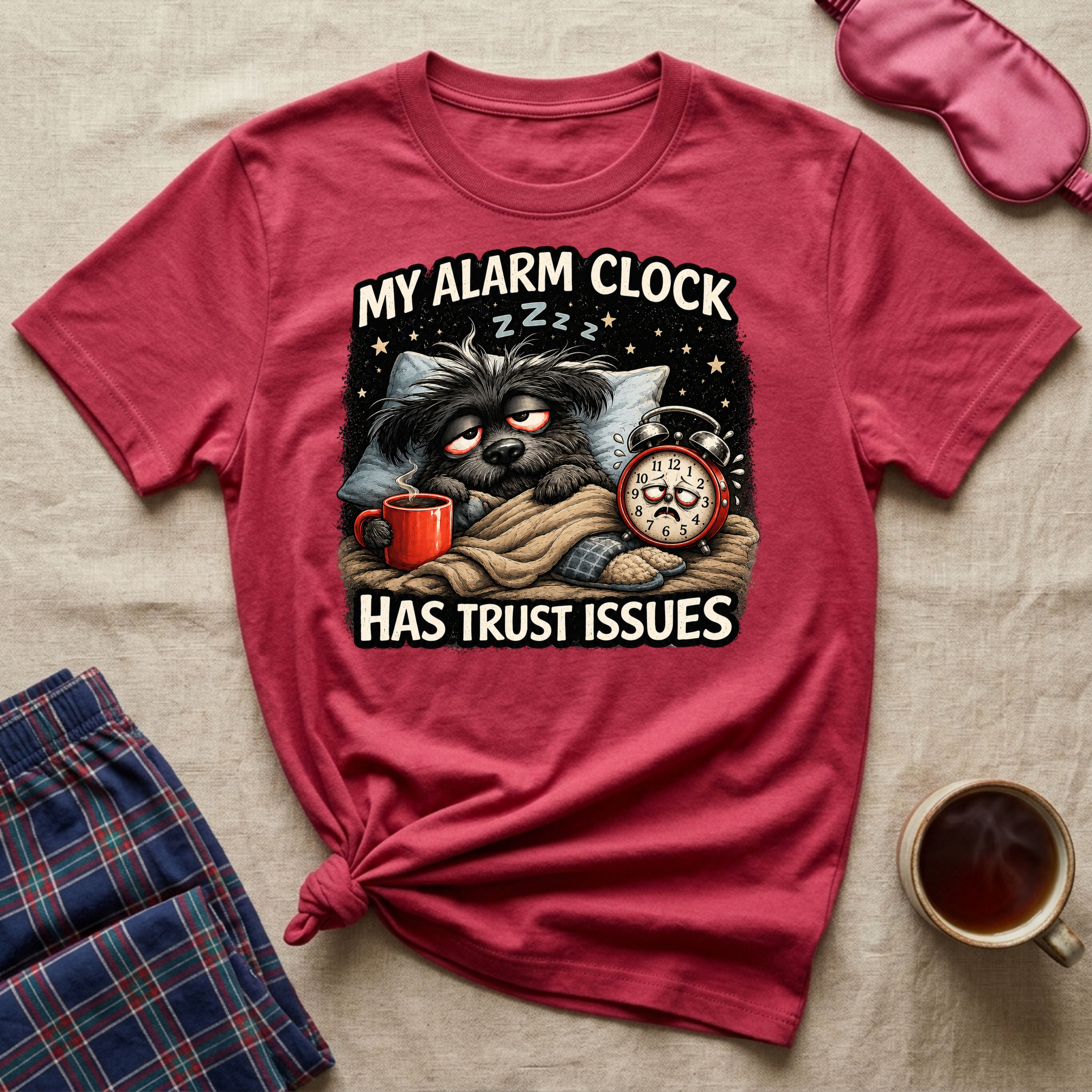 My Alarm Clock Has Trust Issues Puppy T-Shirt