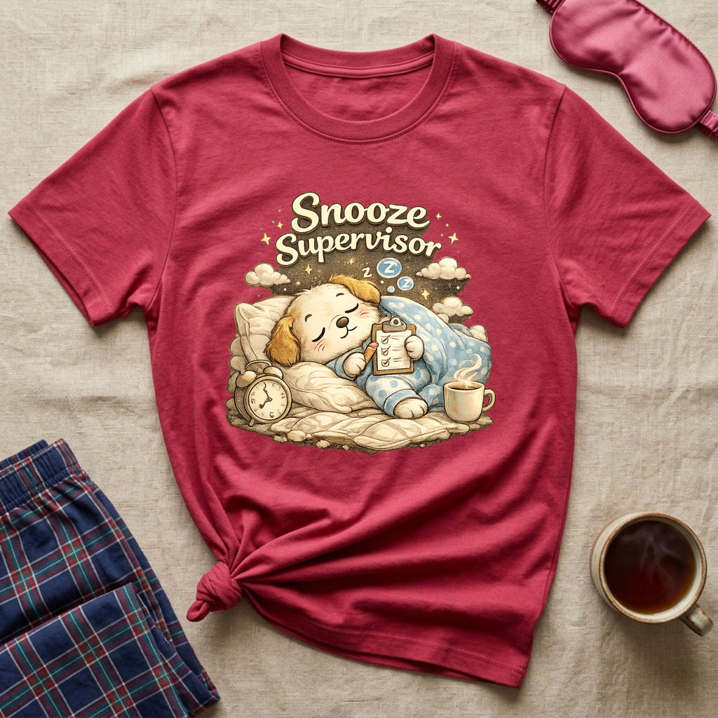 Snooze Supervisor Puppy T-Shirt