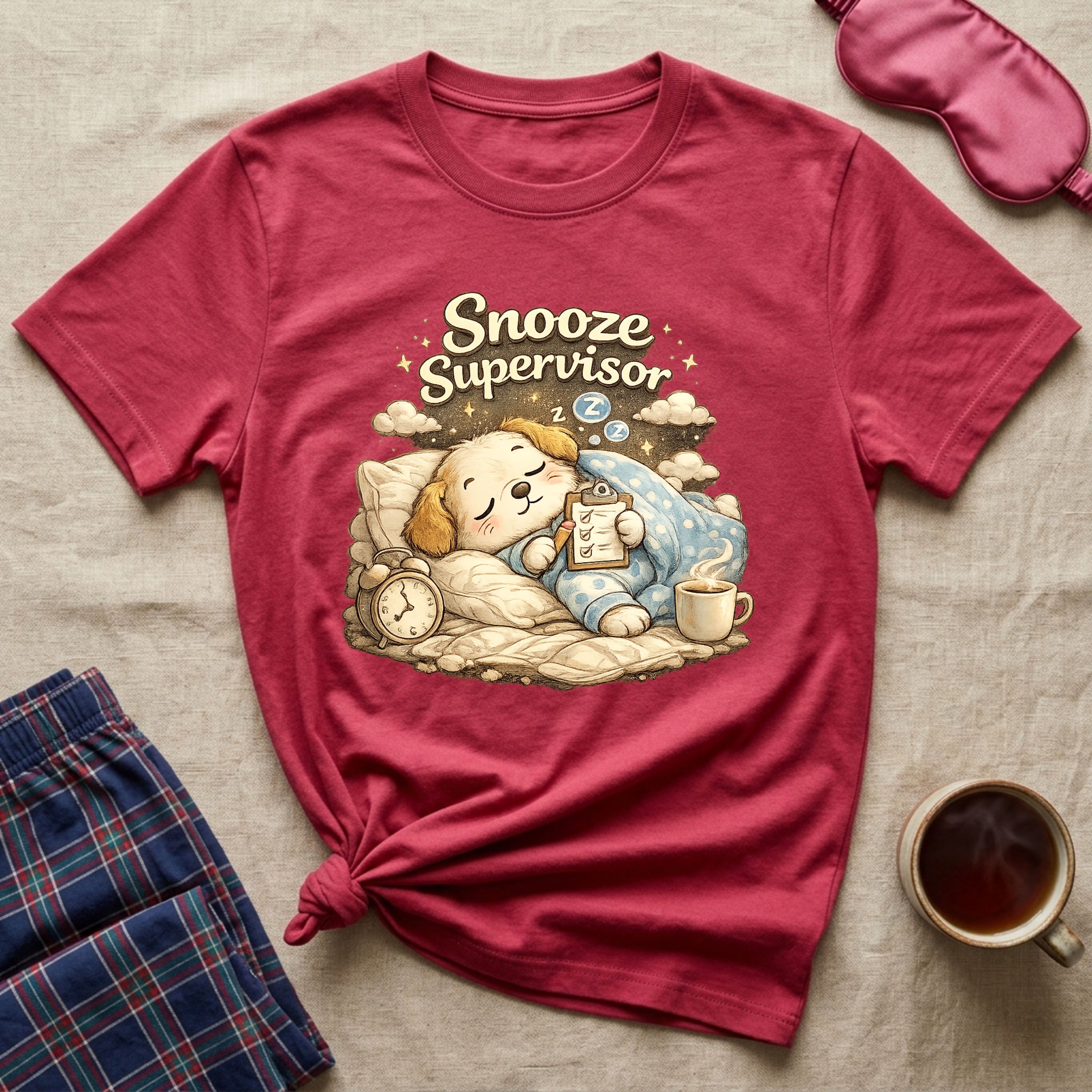Snooze Supervisor Puppy T-Shirt