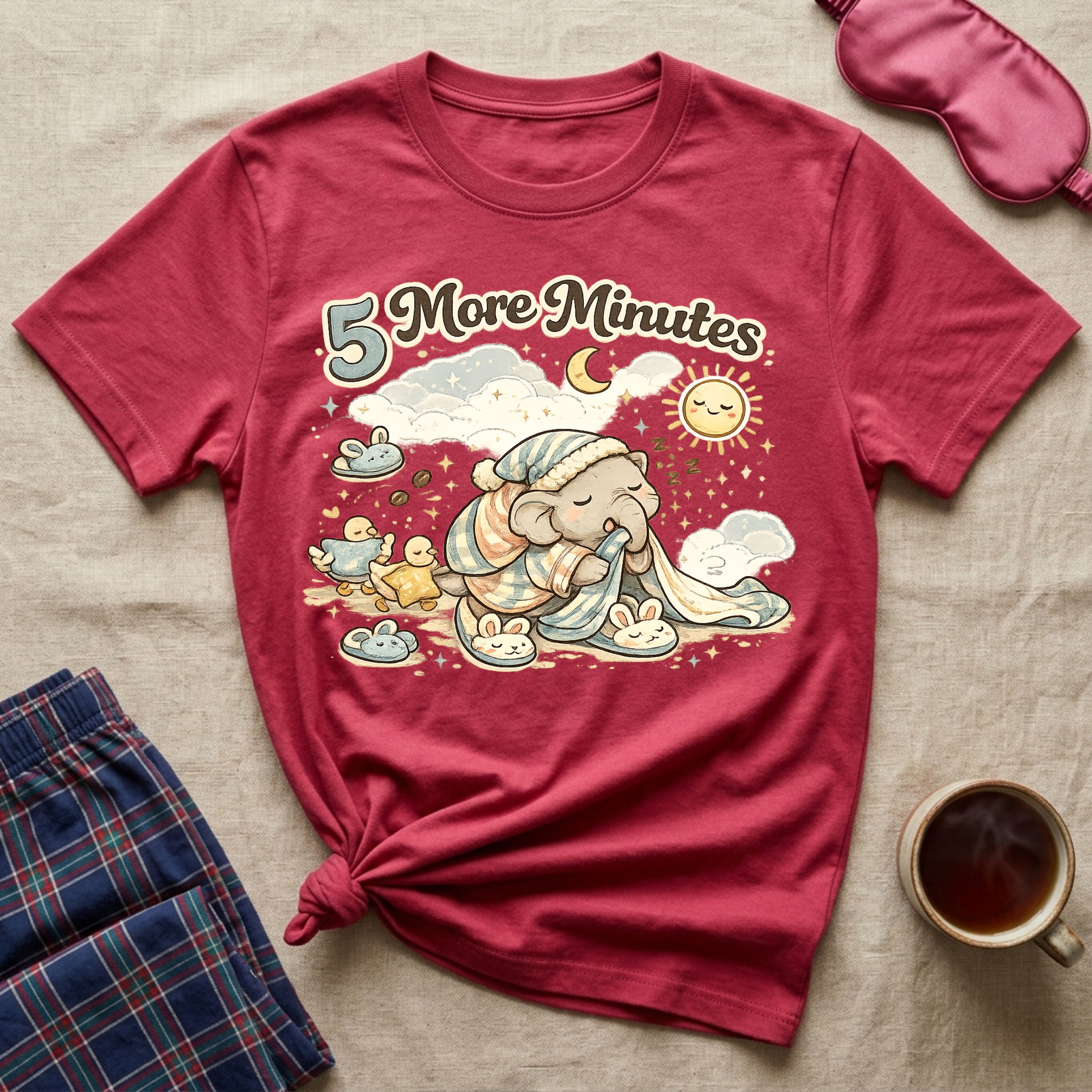 5 More Minutes Elephant T-Shirt