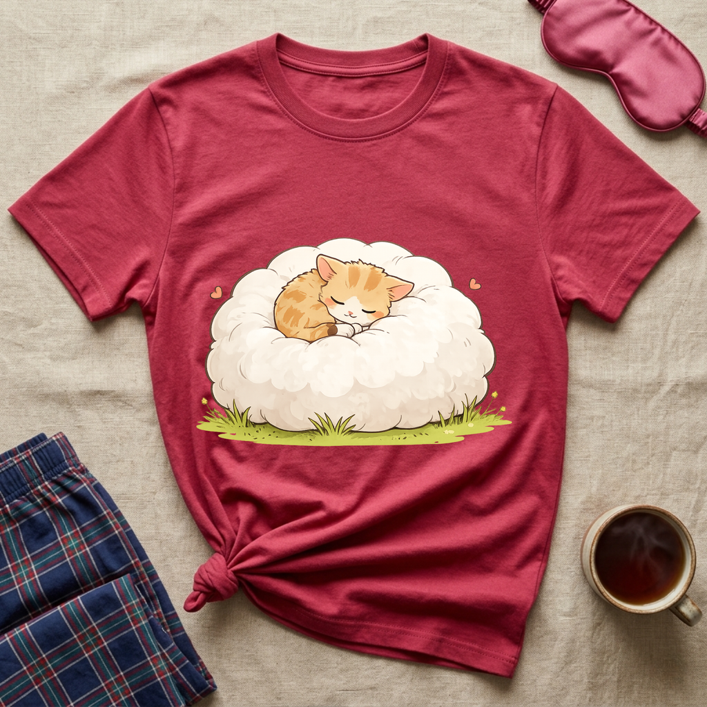 Sleepy Cloud Kitty T-Shirt