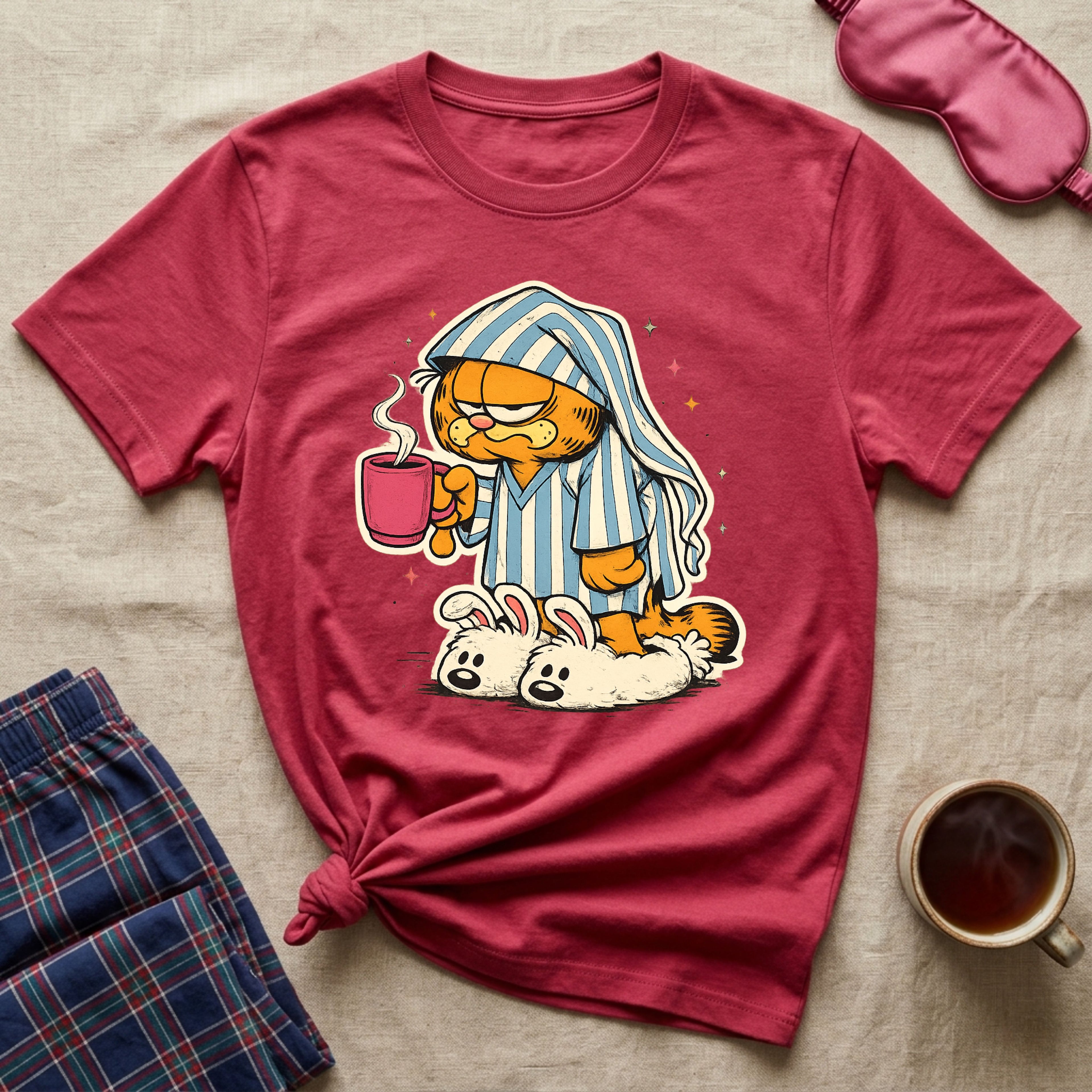 Lazy Coffee Cat T-Shirt