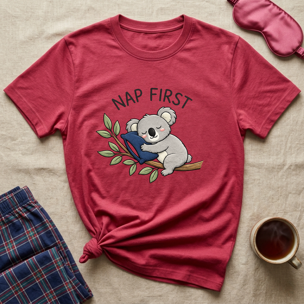 Nap First Koala T-Shirt