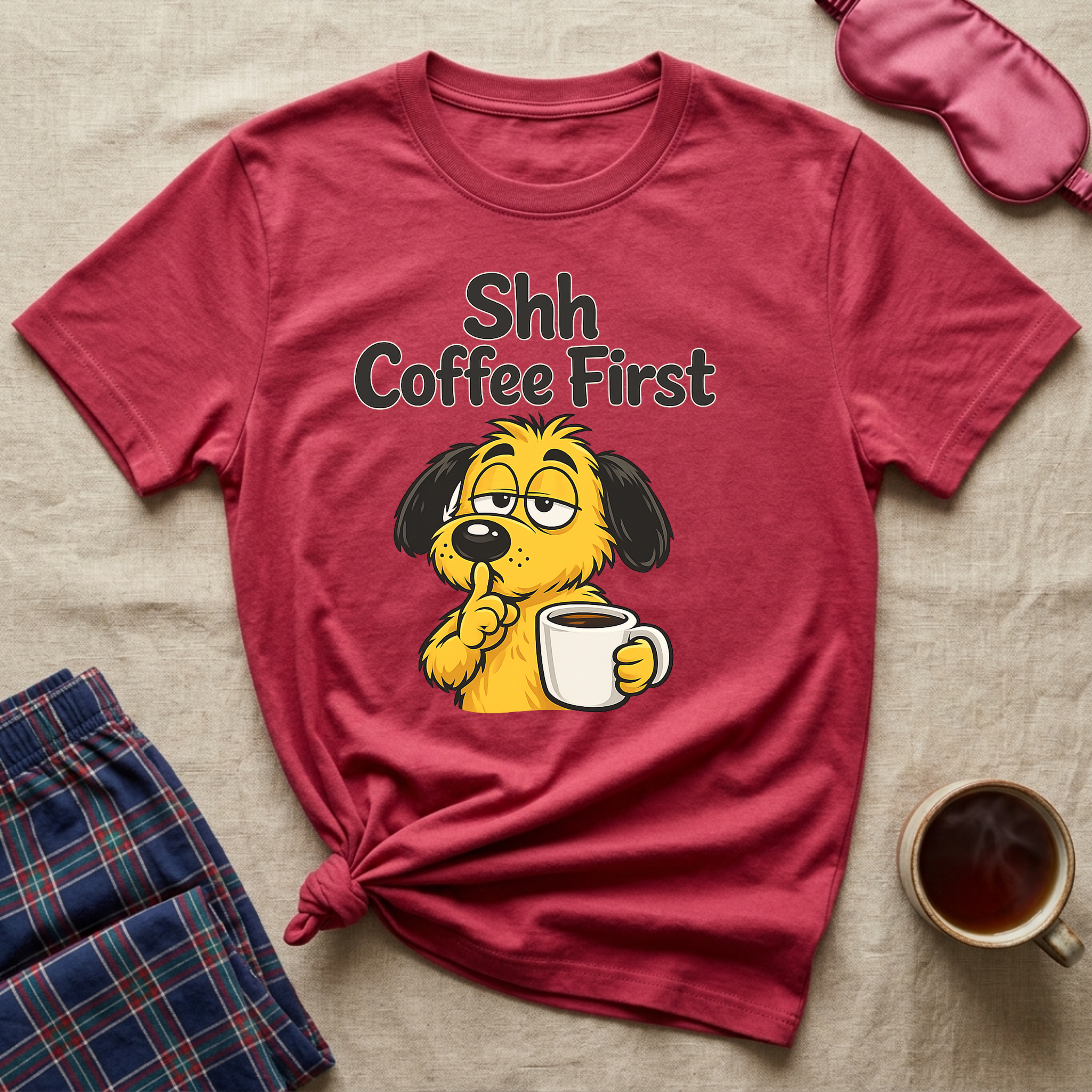 Shh Coffee First T-Shirt