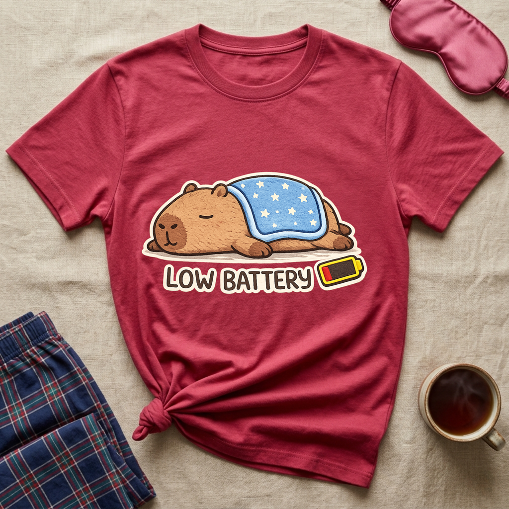 Low Battery Otter T-Shirt